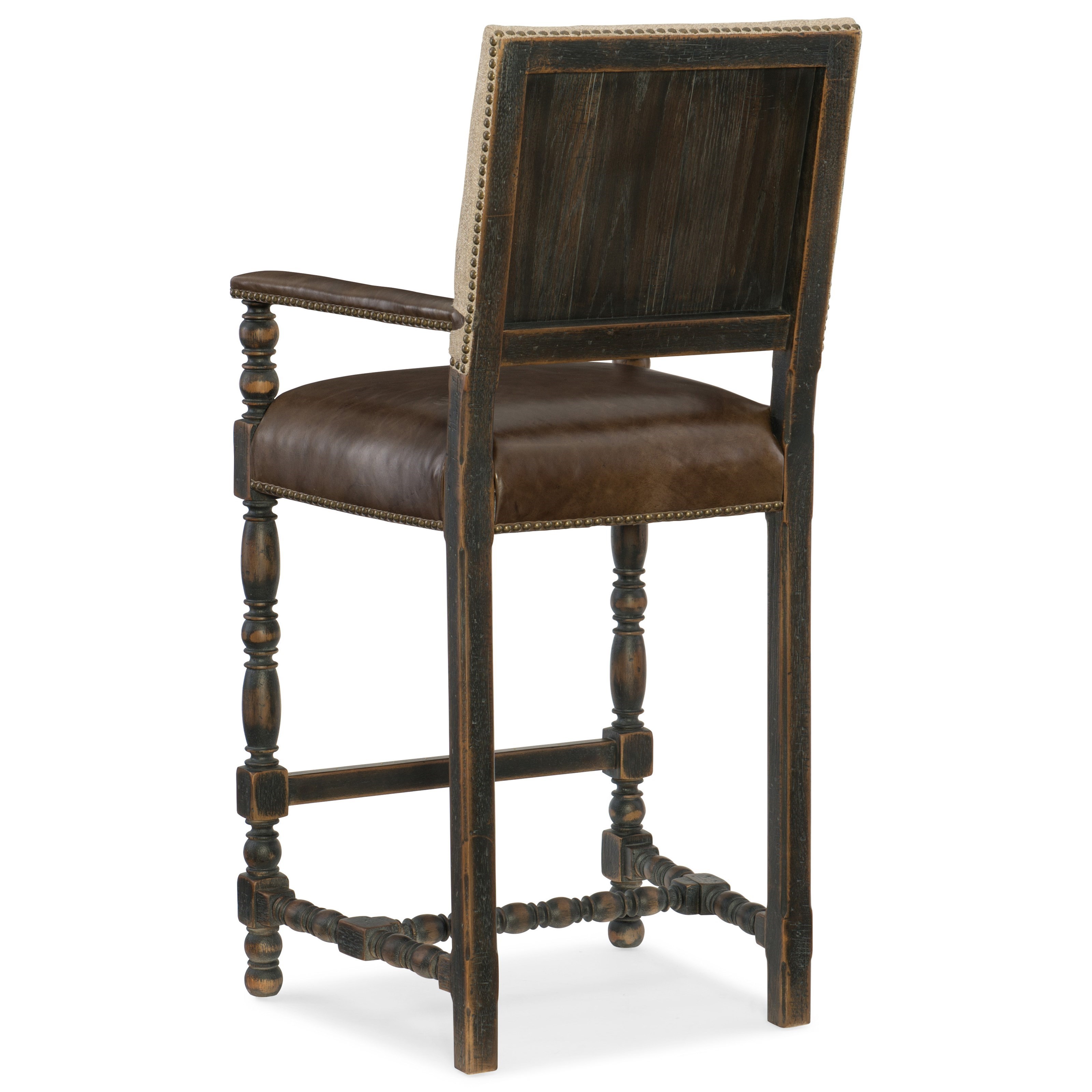 Hooker Furniture Hill Country 5960 20360 BLK Comfort Barstool with